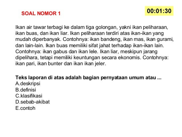Contoh Soal Pilihan Ganda Sebab Akibat Bahasa Indonesia Berbagi Contoh Soal