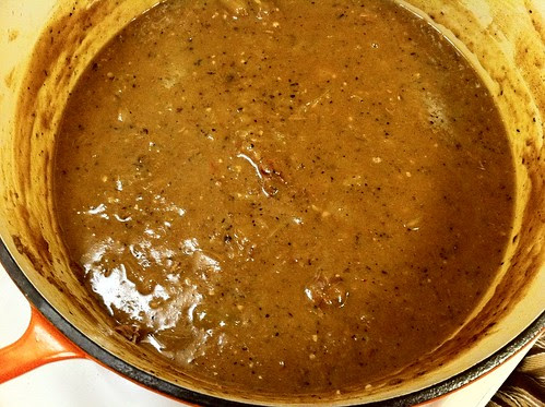 After 2 hours of simmering