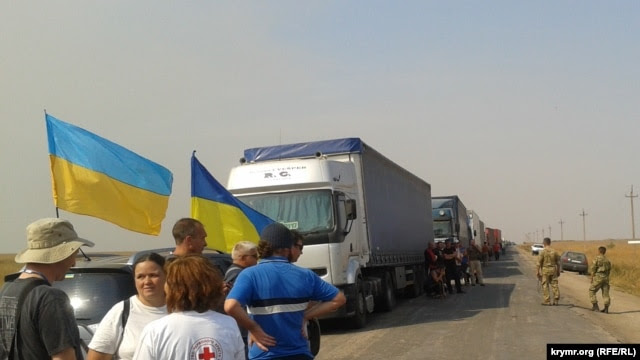Блокада Крыма на пунктах въезда-выезда