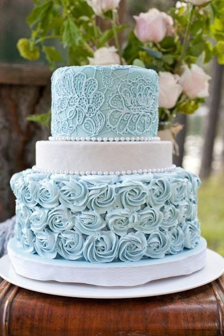 Southern Blue Celebrations Light Blue Wedding Cakes