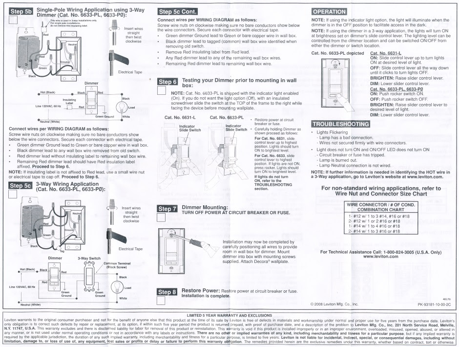 Leviton Sureslide 6633 P Wiring Diagram Foldic