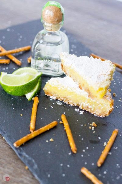 Take Two Tapas Margarita-Bars These truely look delicious and made with Tequlia, but you can make them with just using lime Juice