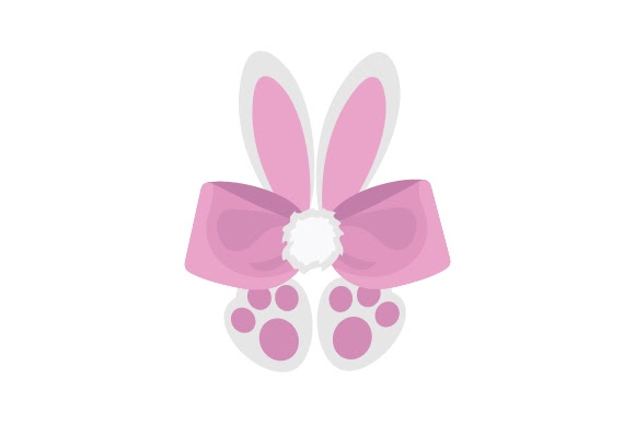 Download Bunny Hair Bow with Ears and Feet SVG File - Janvas online SVG