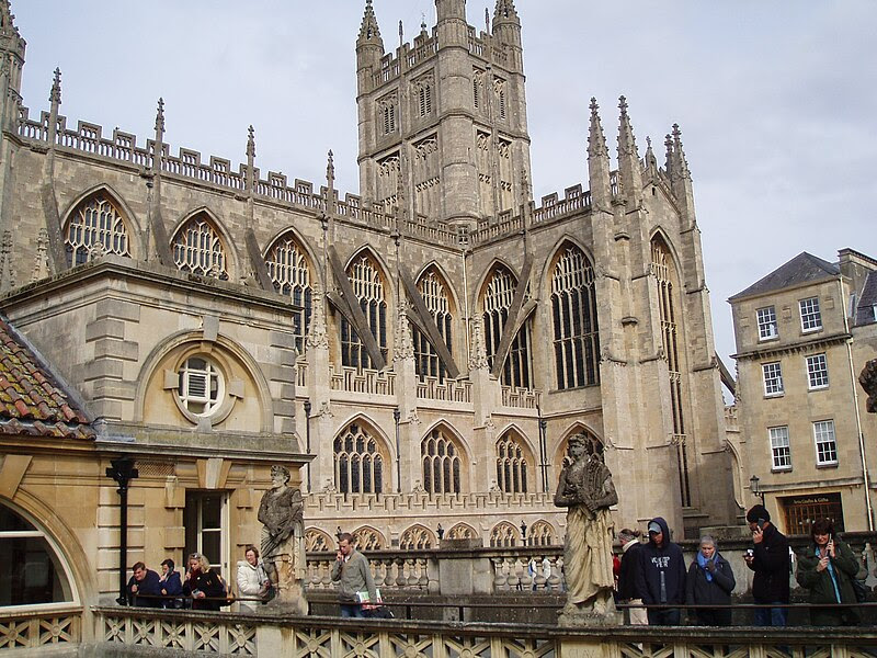 File:Bath Abbey From Roman Baths Gallery.jpg