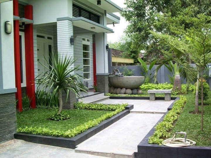 30 Ide Keren Dekorasi  Taman Depan  Rumah  Sederhana 