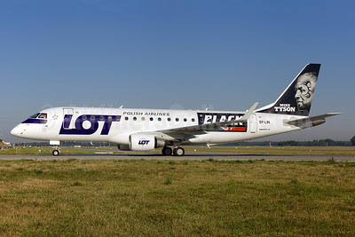 LOT Polish Airlines Embraer ERJ 170-200LR (ERJ 175) SP-LIN (msn 17000313) (Mike Tyson-The Original Premium Black Energy) MUC (Arnd Wolf). Image: 913311.