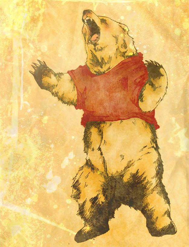 無料印刷可能かっこいい くま かっこいい 熊 イラスト 動物ゾーン