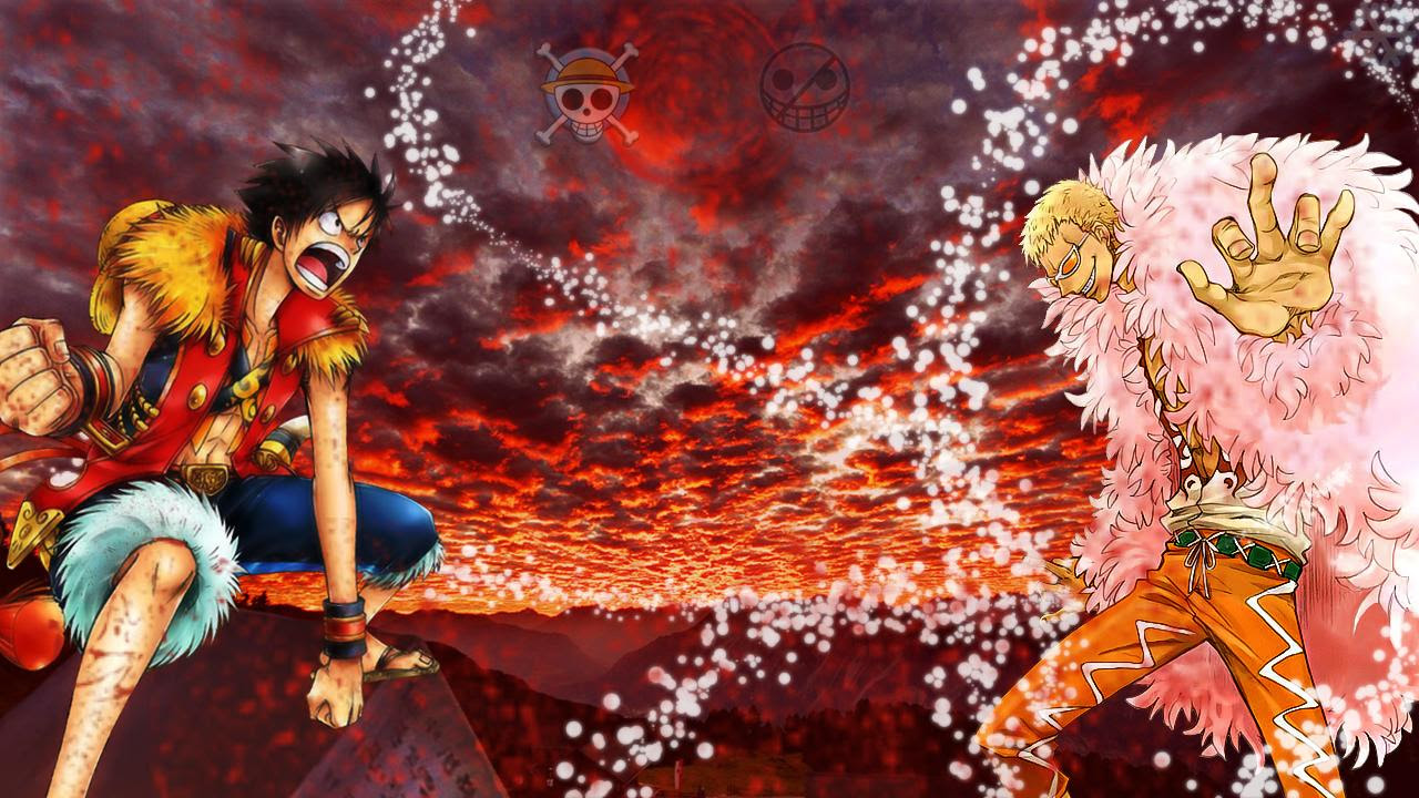 One Piece Luffy vs Doflamingo.