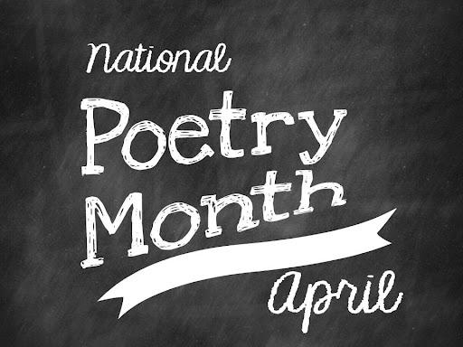 National Poetry Month Chalkboard Drawing
