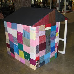 knitted house