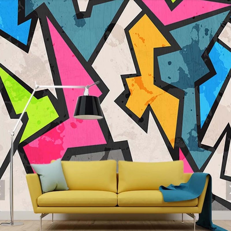 Inspirasi 18+ Mural Dinding Abstrak