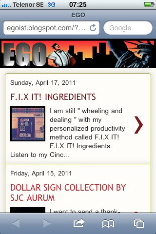 EGO Blog Mobile Template