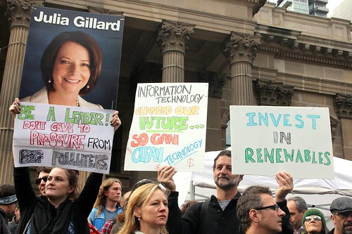 Julia Gillard don't cave in to pressure from big polluters - Melbourne World Environment Day 2011