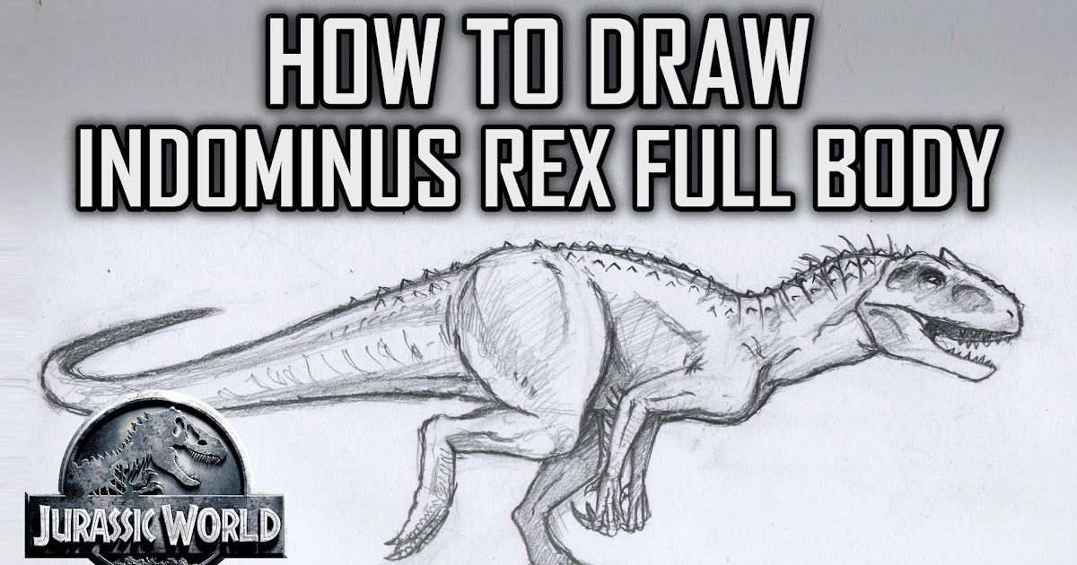 Indominus Rex Drawing Step By Step - Coloring Book