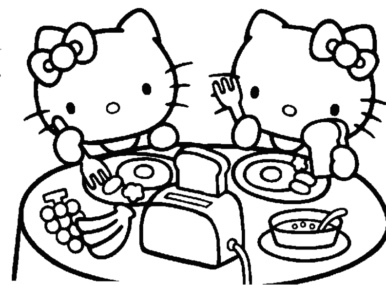 Malvorlage Gratis Ausmalbilder Hello Kitty