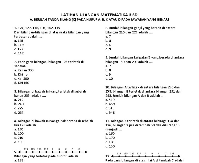 Contoh Soal Bilangan Loncat Kelas 1 Sd Soal Kelasmu