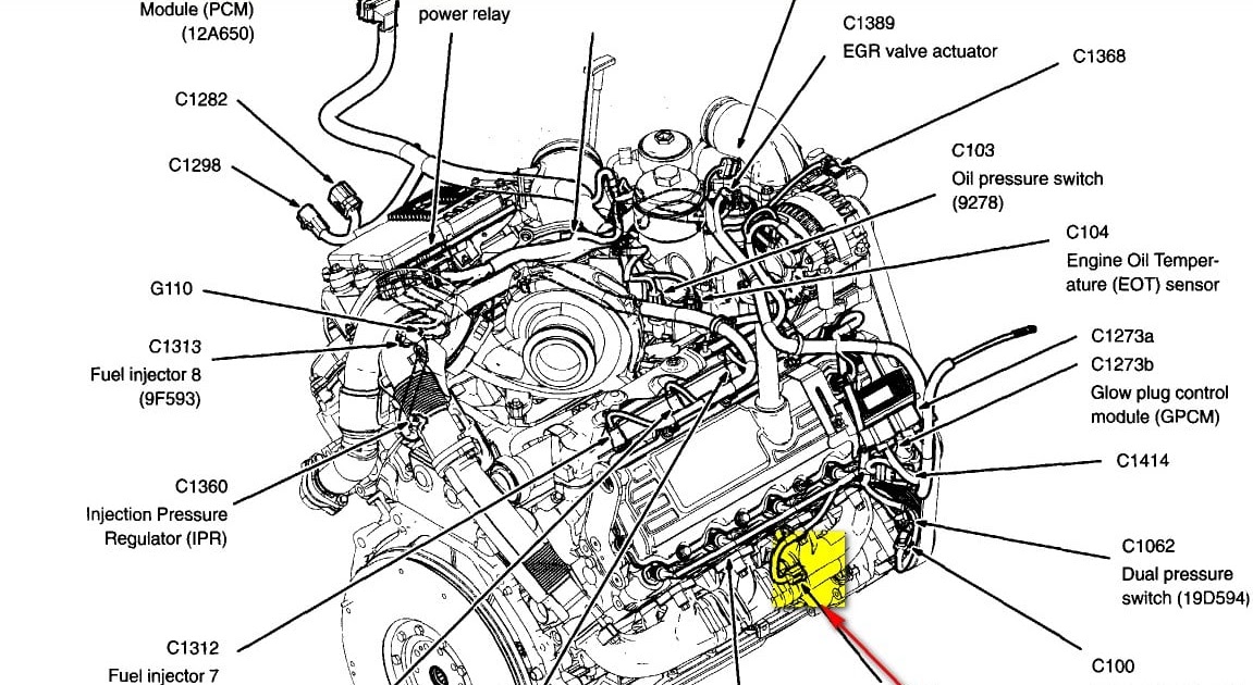 6.0 Powerstroke Parts Diagram - Heat exchanger spare parts