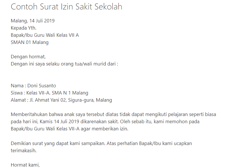 Informasi Seputar Dunia Militer Dan Intelijen Contoh Surat