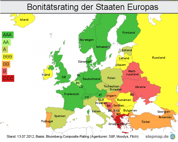 Bonitätsrating Europa: Moody's stuft Italien herab