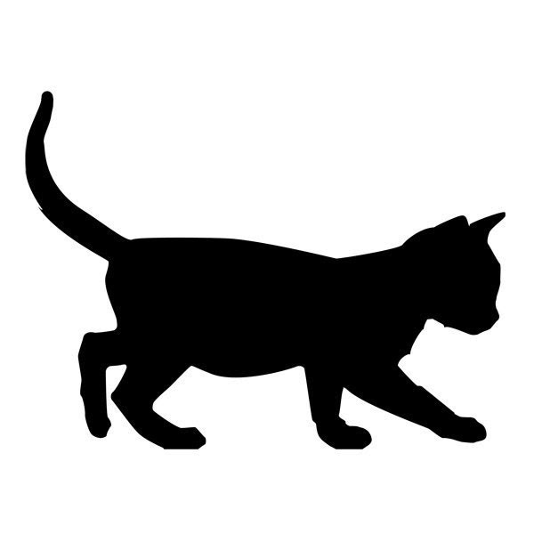 Kitten - Black Cat Vinyl Wall Decal - Animal Art - Geekazoid Kitten - Black Cat Vinyl Wall Decal - Animal Art - Geekazoid