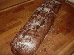 Chocolate Biscotti 1st bake