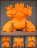 Rotofugi x Chris Ryniak x Squibbles Ink - "Triple Crown Monster" in Unpainted Orange