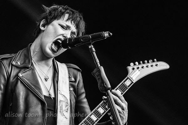 Lzzy Hale, vocals and guitar, Halestorm