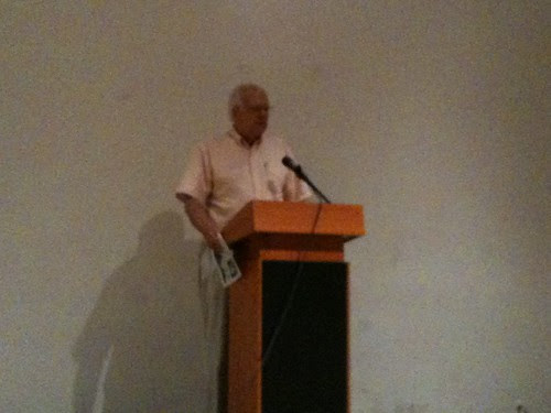 Tom Wirth, at Charles Rice-González's reading