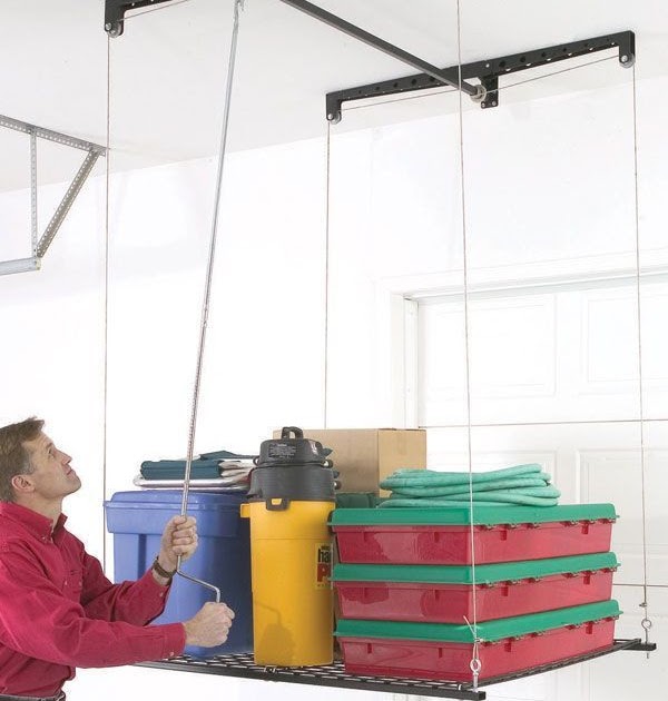 Diy Overhead Garage Storage Pulley System