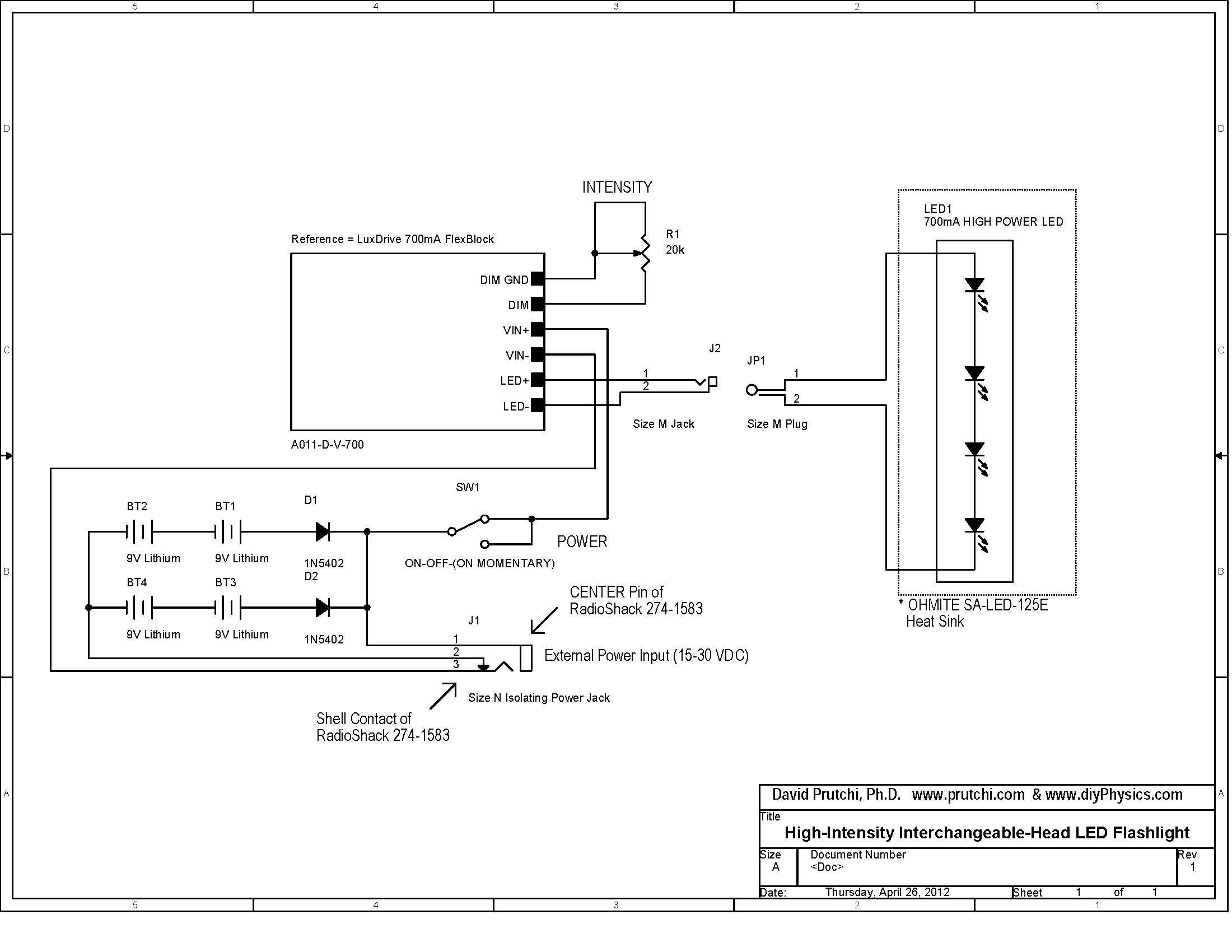 Wiring Diagram For Flashlight - Complete Wiring Schemas