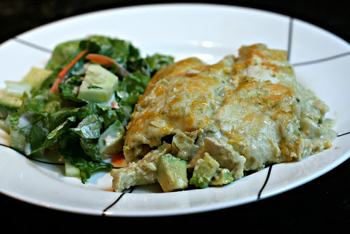 Chicken and Avocado Enchiladas