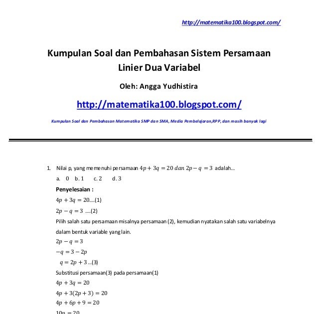 Contoh Soal Cuplikan Acak Dan Sifat Sifatnya