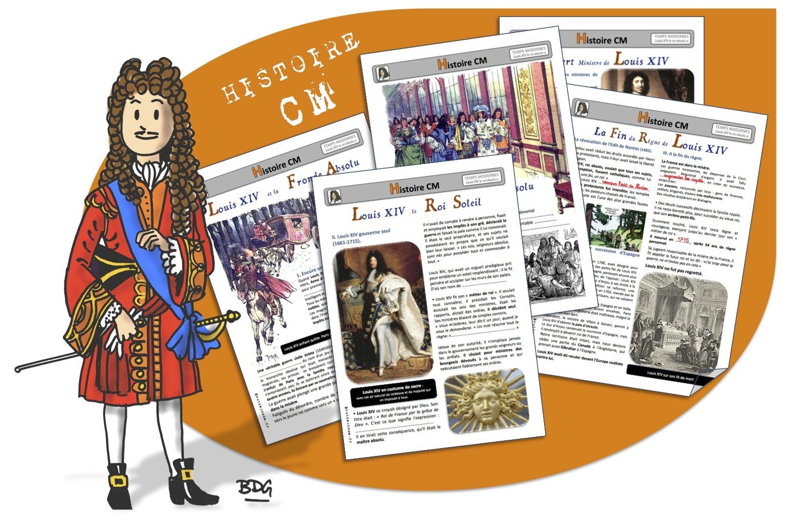 Louis Xiv Et La Monarchie Absolue Cm1 Séquence Histoire Louis Xiv Cycle 3 - Aperçu Historique