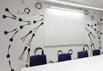 Office & Workspace ~ Funky Wall Art In Meeting Room And Purple ...
