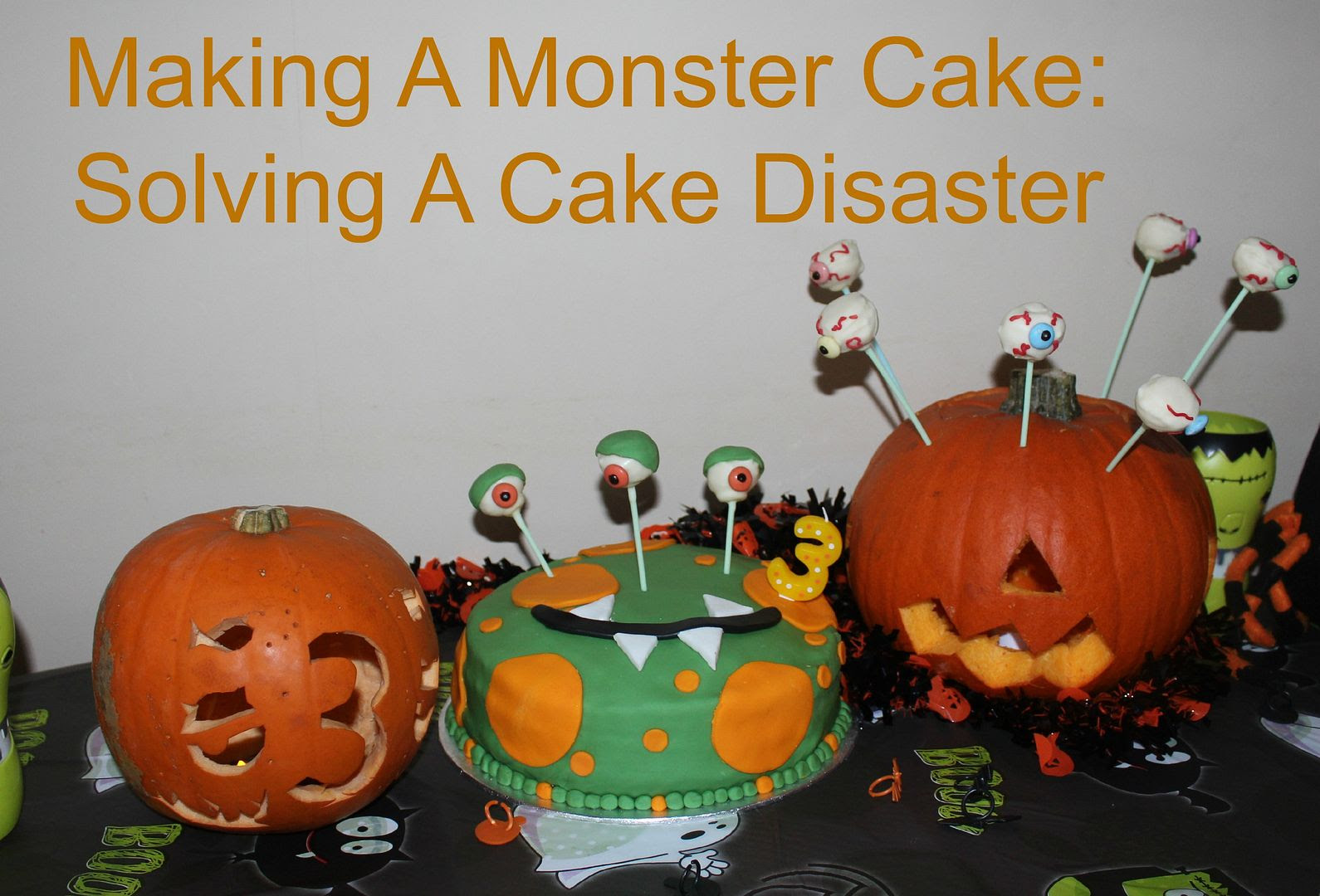 making a monster cake