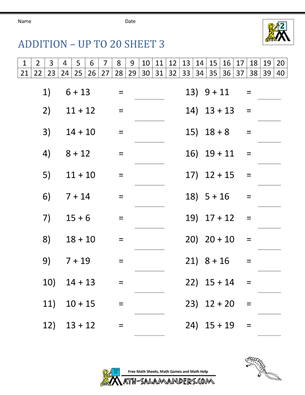 Printable Calculus Worksheets Free Printable Math Worksheets For Kids 