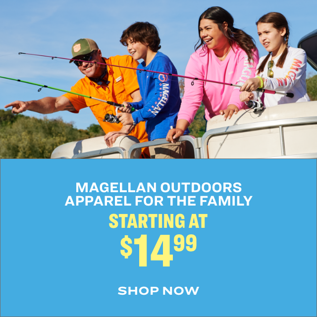 Magellan Outdoors Apparel for the Family Starting at $9.99