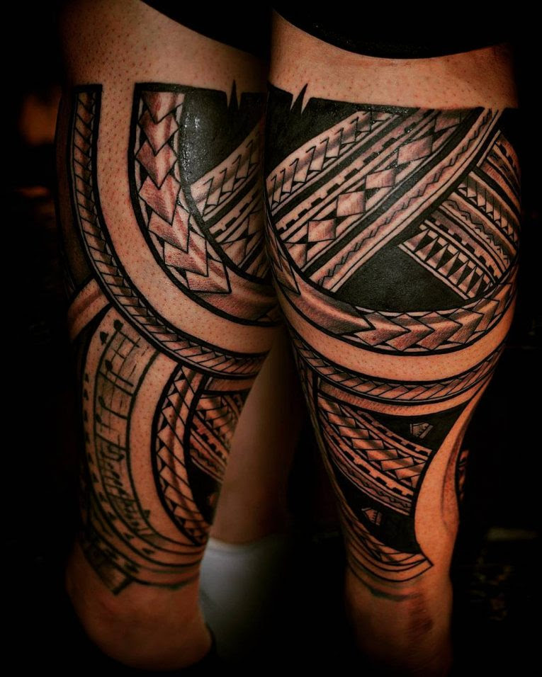 Tato Batik Simple Di Kaki Gambar Terbaik HD