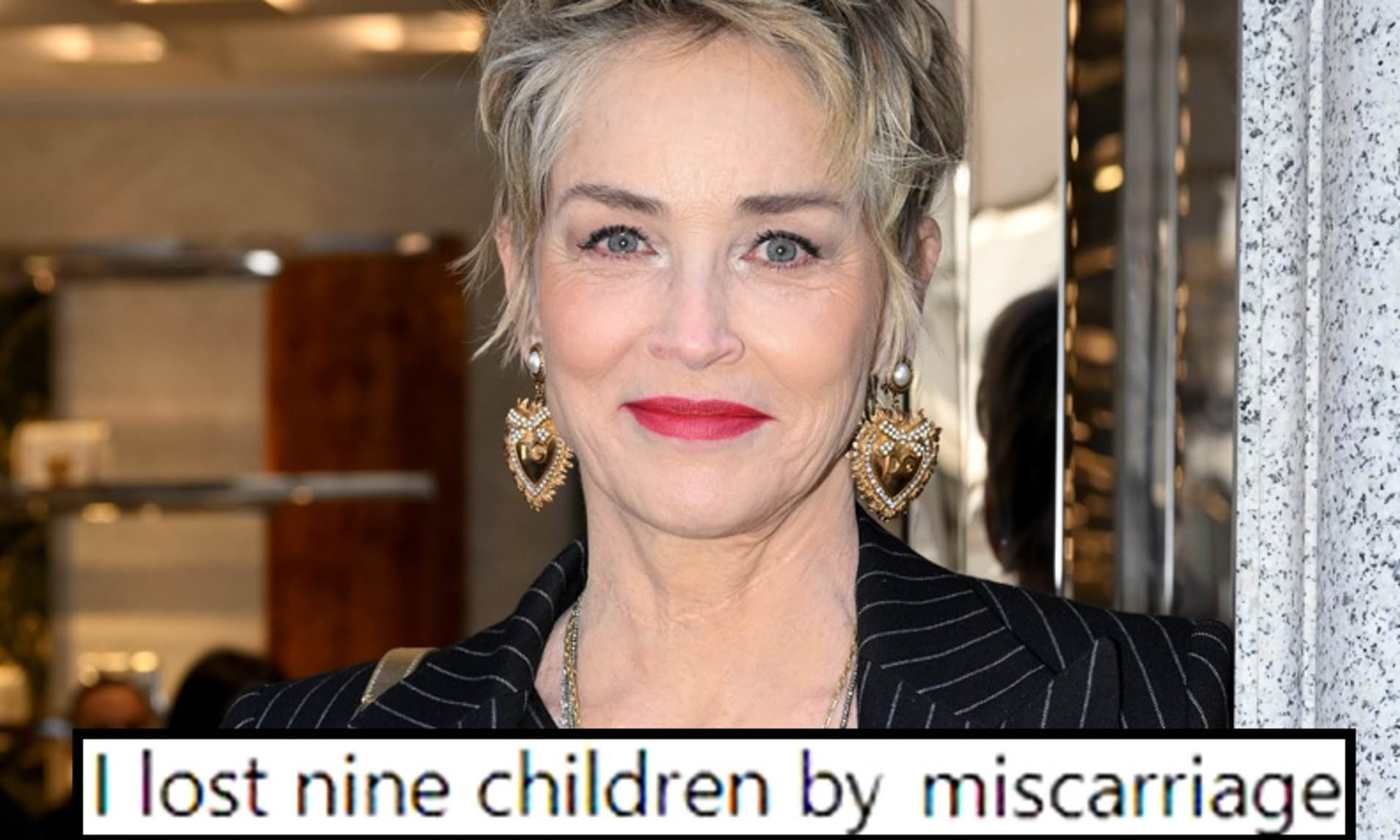 Sharon Stone shares that she has 'lost 9 children' through miscarriages