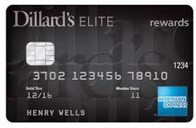 dillards credit card login