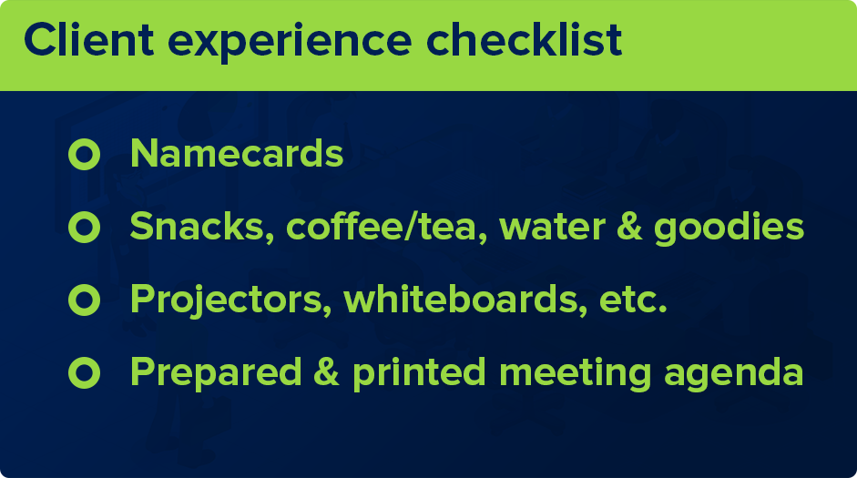client experience checklist