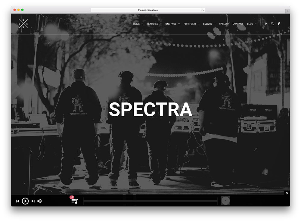 spectra-music-production-wordpress-theme