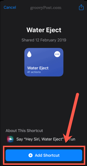 add a shortcut on iphone