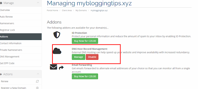 Domain DNS management