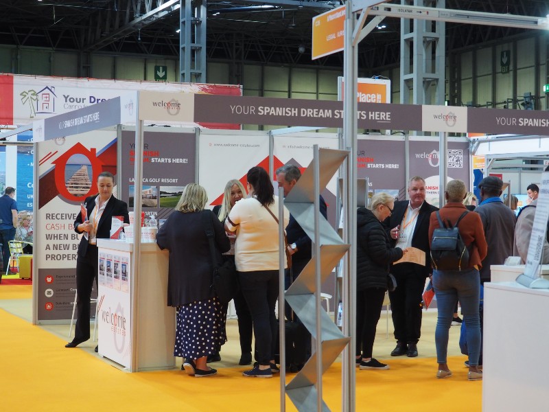 Welcome Estates attend A Place in the Sun Live 2022 at the NEC