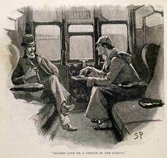 Sherlock Holmes and Watson : Sidney Paget: c1893 Art Print Suitable for Framing | eBay