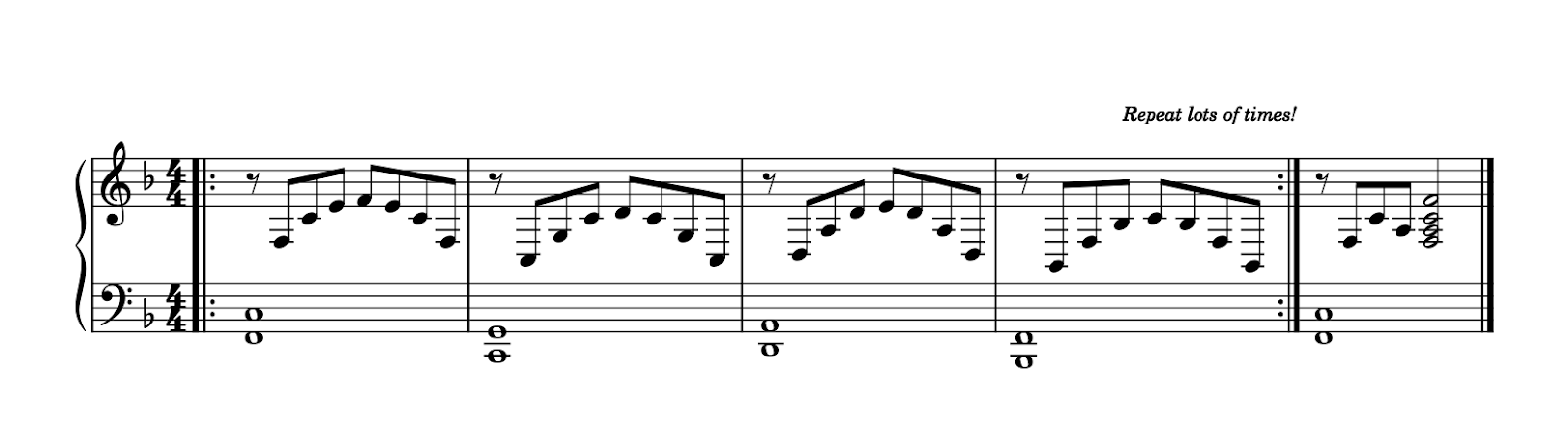 teaching piano scales using improv