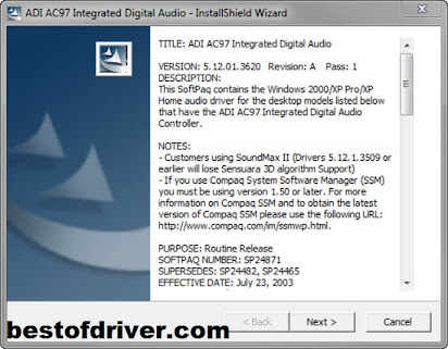 Soundmax driver update