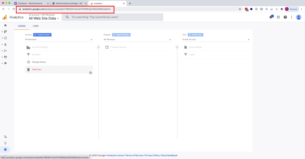 Fetching your Google Analytics ID