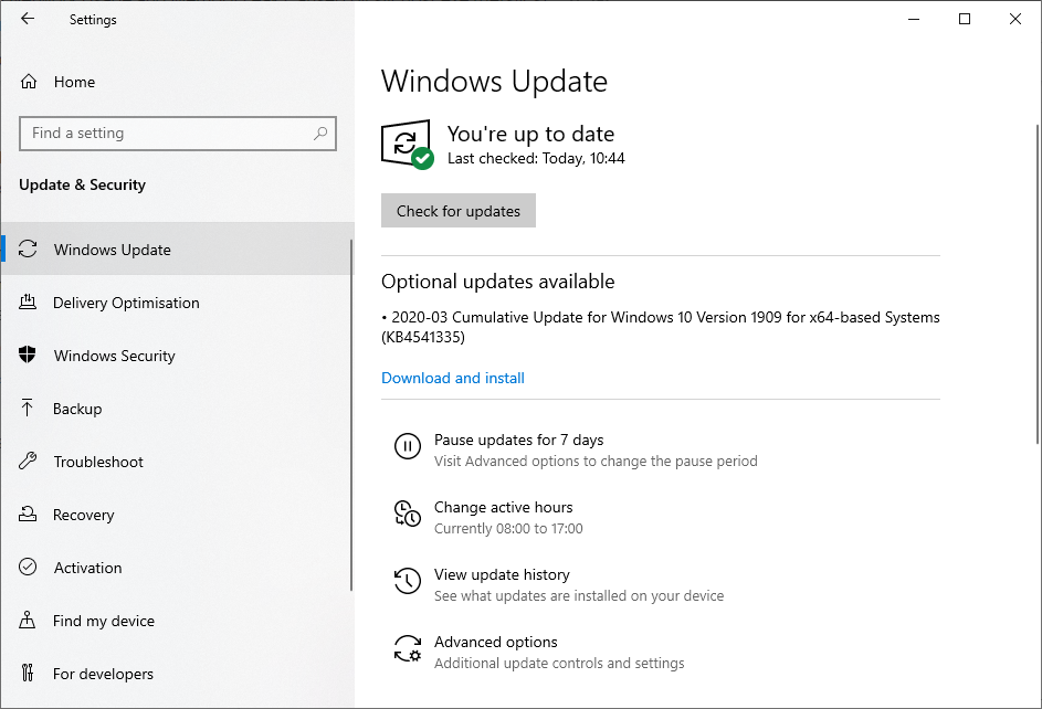 windows update